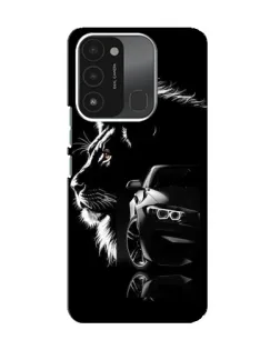 Чохол для TECNO Spark 8C з картинкою «BMW та лев»
