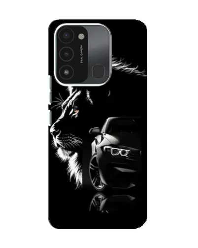 Чохол для TECNO Spark 8C з картинкою «BMW та лев»