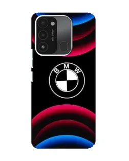 Чохол для TECNO Spark 8C з картинкою «Логотип BMW та неонові дуги»