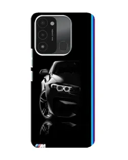 Чохол для TECNO Spark 8C з картинкою «Силует BMW в темряві»