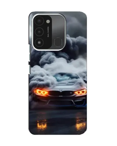 Чохол для TECNO Spark 8C з картинкою «BMW у диму»