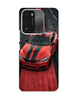Чохол для TECNO Spark 8C з картинкою «BMW на червоній доріжці»