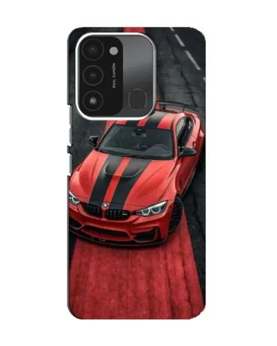 Чохол для TECNO Spark 8C з картинкою «BMW на червоній доріжці»