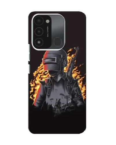 Чохол для TECNO Spark 8C з картинкою «PUBG — вогняний силует» Чохол для TECNO Spark 8C з картинкою «PUBG — вогняний силует»