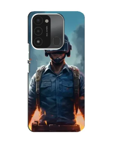 Чохол для TECNO Spark 8C з картинкою «PUBG — реалістичний герой» Чохол для TECNO Spark 8C з картинкою «PUBG — реалістичний герой»
