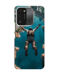 Чохол для TECNO Spark 8C з картинкою «PUBG — вільне падіння»