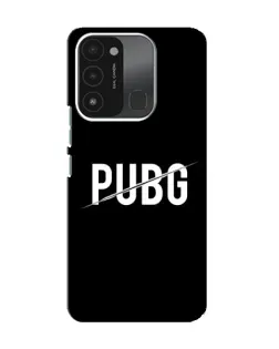 Чохол для TECNO Spark 8C з картинкою «PUBG — білий логотип»