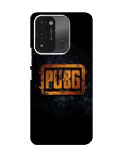 Чохол для TECNO Spark 8C з картинкою «PUBG — золотий логотип»