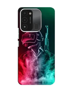 Чохол для TECNO Spark 8C з картинкою «PUBG — вогняний воїн»
