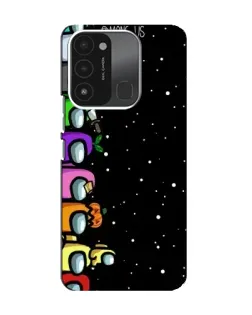 Чохол для TECNO Spark 8C з картинкою «Команда Among Us»