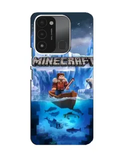 Чохол для TECNO Spark 8C з картинкою «Minecraft льодянийсвіт»