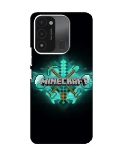 Чохол для TECNO Spark 8C з картинкою «Minecraft Diamond лого»
