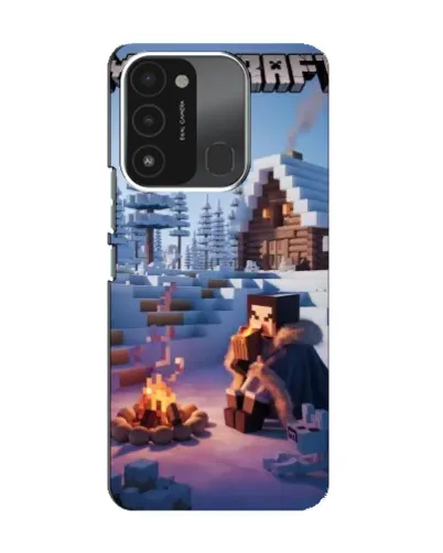 Чохол для TECNO Spark 8C з картинкою «Зимовий Minecraft» Чохол для TECNO Spark 8C з картинкою «Зимовий Minecraft»