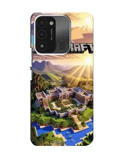 Чохол для TECNO Spark 8C з картинкою «Minecraft панорама»