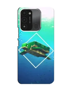 Чохол для TECNO Spark 8C з картинкою «Черепаха Minecraft»