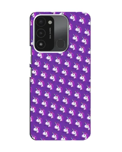 Чехол для TECNO Spark 8C с картинкой «Единороги на фиолетовом» Чехол для TECNO Spark 8C с картинкой «Единороги на фиолетовом»