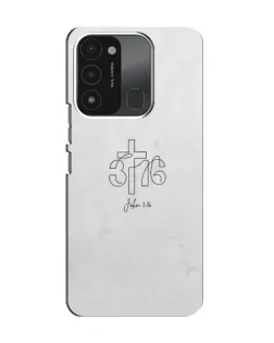Чохол для TECNO Spark 8C з картинкою «Івана 3:16 Хрест» Чохол для TECNO Spark 8C з картинкою «Івана 3:16 Хрест»