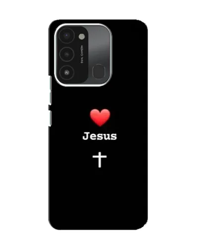 Чохол для TECNO Spark 8C з картинкою «Серце - Jesus»
