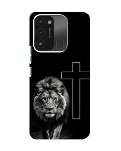 Чохол для TECNO Spark 8C з картинкою «Лев та Хрест»