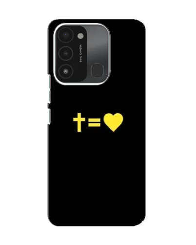 Чохол для TECNO Spark 8C з картинкою «Серце та Хрест»