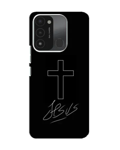Чохол для TECNO Spark 8C з картинкою «Графічний хрест Jesus» Чохол для TECNO Spark 8C з картинкою «Графічний хрест Jesus»