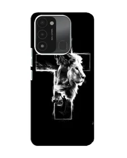 Чохол для TECNO Spark 8C з картинкою «Сяючий хрест Jesus»