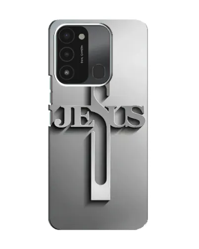 Чохол для TECNO Spark 8C з картинкою «Металевий хрест Jesus» Чохол для TECNO Spark 8C з картинкою «Металевий хрест Jesus»