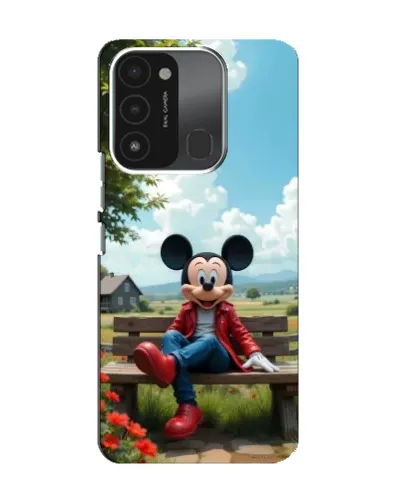 Чехол для TECNO Spark 8C с картинкой «Микки на скамейке» Чехол для TECNO Spark 8C с картинкой «Микки на скамейке»