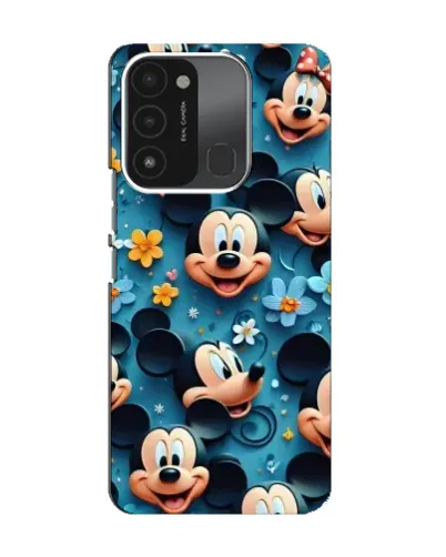 Чехол для TECNO Spark 8C с картинкой «Паттерн Микки и Минни» Чехол для TECNO Spark 8C с картинкой «Паттерн Микки и Минни»