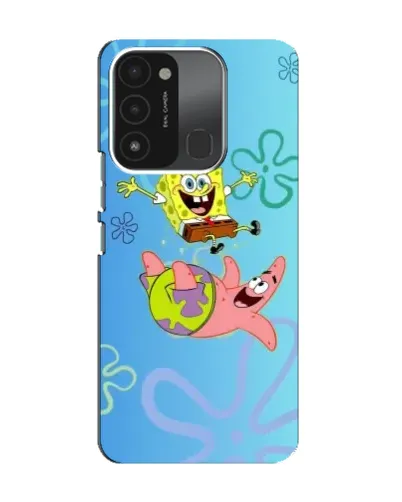 Чехол для TECNO Spark 8C с картинкой «Спанч Боб и Патрик» Чехол для TECNO Spark 8C с картинкой «Спанч Боб и Патрик»