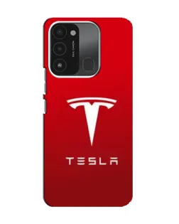 Чохол для TECNO Spark 8C з картинкою «Tesla Red Classic»