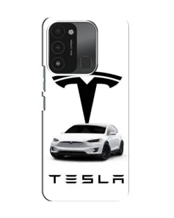 Чохол для TECNO Spark 8C з картинкою «Tesla White Style»