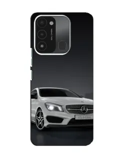 Чохол для TECNO Spark 8C з картинкою «Mercedes AMG GT Silver»
