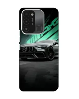 Чохол для TECNO Spark 8C з картинкою «Темний Mercedes AMG»