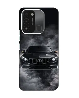 Чохол для TECNO Spark 8C з картинкою «Mercedes у диму»