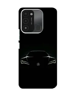 Чохол для TECNO Spark 8C з картинкою «Mercedes — силует авто»