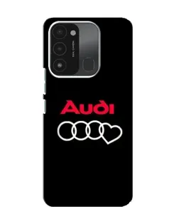 Чохол для TECNO Spark 8C з картинкою «Логотип Audi Heart»