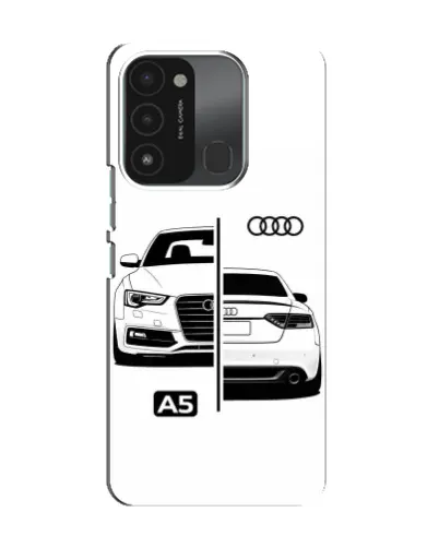 Чохол для TECNO Spark 8C з картинкою «Audi — контрастний дизайн»