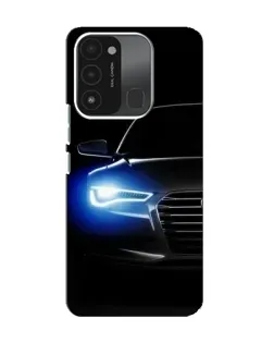 Чохол для TECNO Spark 8C з картинкою «Неоновий погляд Audi»