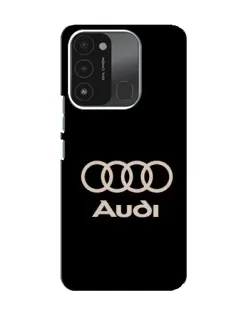 Чохол для TECNO Spark 8C з картинкою «Audi — золотий логотип»