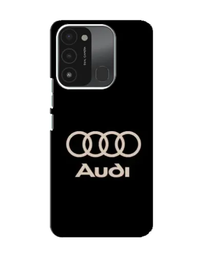 Чохол для TECNO Spark 8C з картинкою «Audi — золотий логотип»