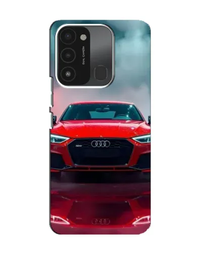 Чохол для TECNO Spark 8C з картинкою «Audi RS — червоний стиль»