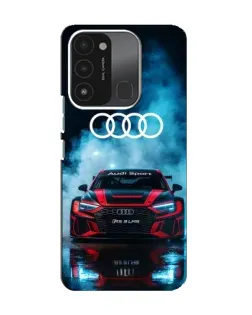 Чохол для TECNO Spark 8C з картинкою «Audi Sport — неон»