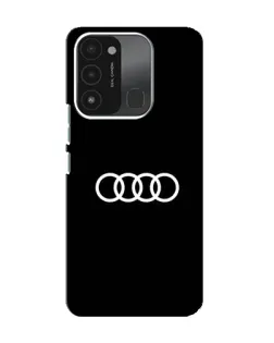 Чохол для TECNO Spark 8C з картинкою «Audi White Logo»