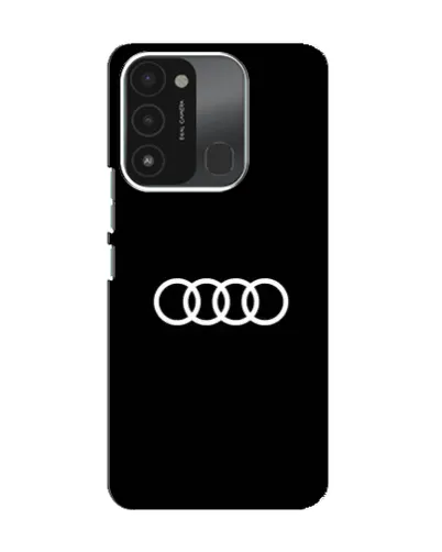 Чохол для TECNO Spark 8C з картинкою «Audi White Logo»