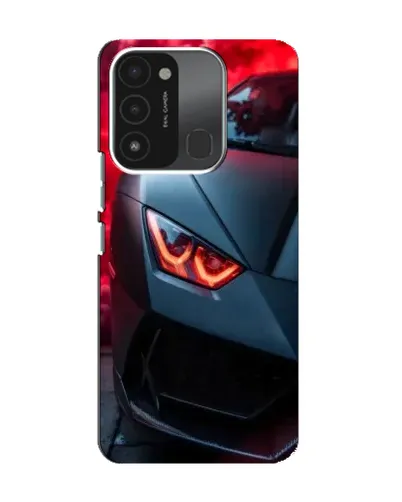 Чохол для TECNO Spark 8C з картинкою «Lamborghini червоне сяйво»