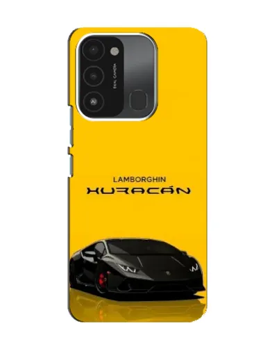Чохол для TECNO Spark 8C з картинкою «Lamborghini Huracan чорний»