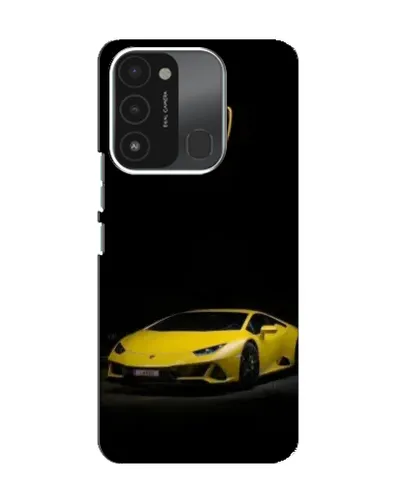Чохол для TECNO Spark 8C з картинкою «Lamborghini жовтий акцент»