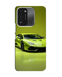 Чохол для TECNO Spark 8C з картинкою «Салатовий Lamborghini Huracan»