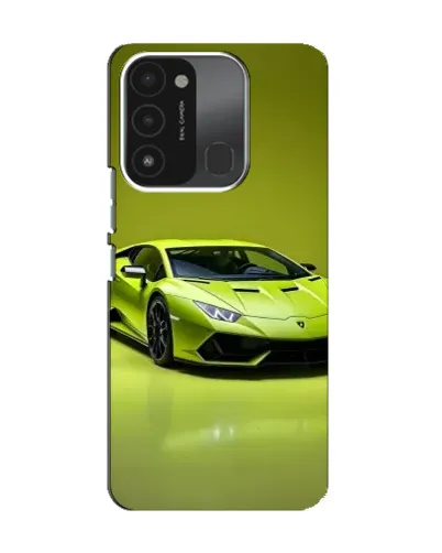 Чохол для TECNO Spark 8C з картинкою «Салатовий Lamborghini Huracan»